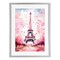 Stupell Industries Blush Watercolor Eiffel Tower Framed Print Under Glass, design by Creative Studio